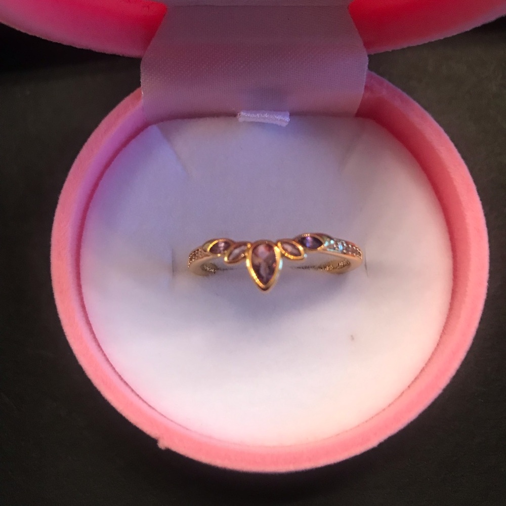 Frozen Anna Tiara Ring comes in beautiful pink princess gift box Size 5